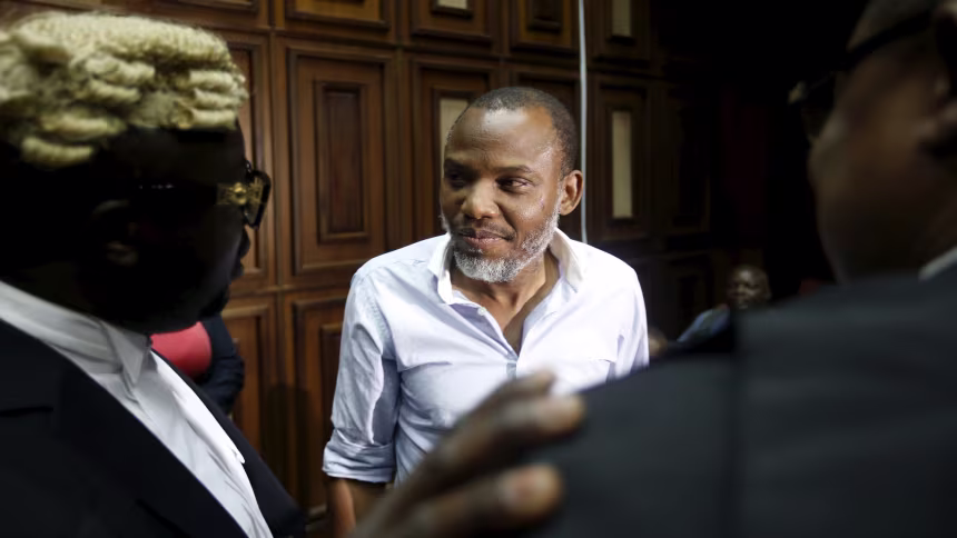 Nigerian court convicts IPOB leader Nnamdi Kanu for terrorism, sentencing him to life imprisonment.