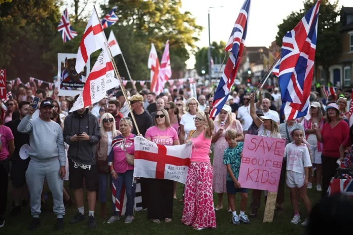 Pink Ladies, a new face in Britain’s anti-immigration movement