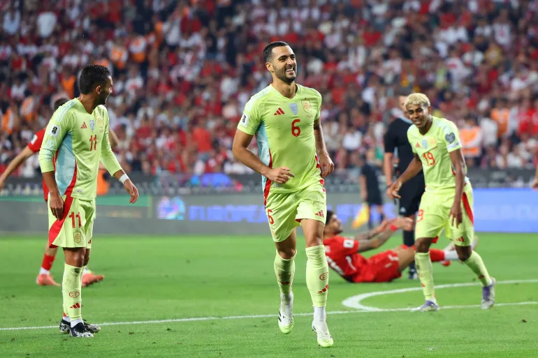 Mikel Merino Hat-Trick Fires Spain to 6-0 Win Over Turkiye